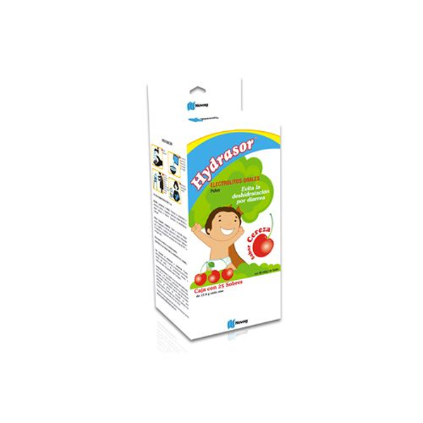 HYDRASOR CEREZA ELECTROLITOS ORALES (CAJA CON 25 SOBRES EN POLVO)