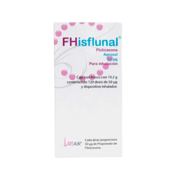 FHISFLUNAL FLUTICASONA AEROSOL 120 DOSIS 50MCG