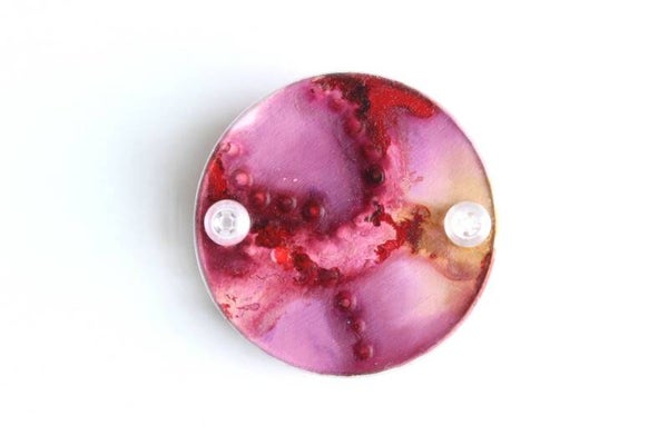 Broche hout en acrylaat B20-2