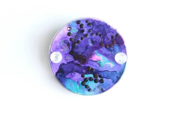 Broche hout en acrylaat B20-3