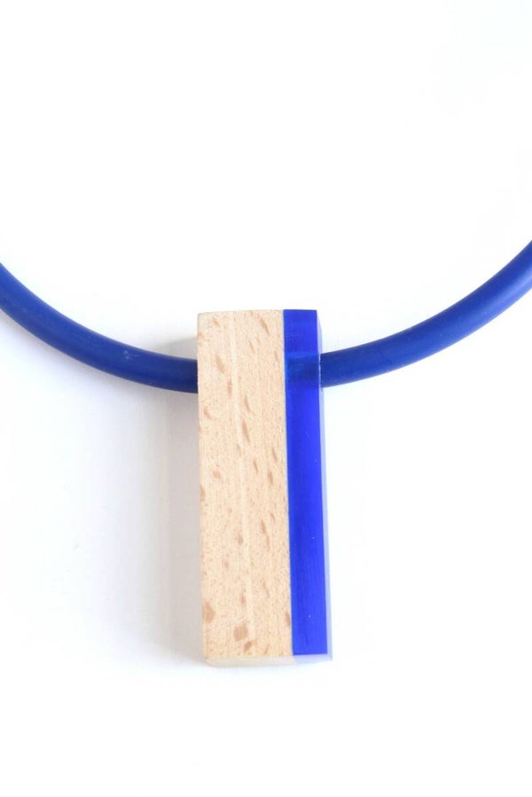 Ketting acrylaat, beukenhout en rubber K20-69