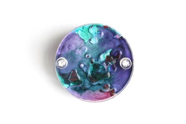 Broche hout en acrylaat B20-7