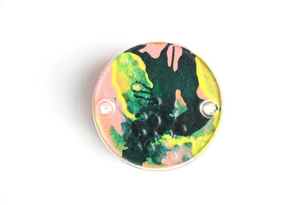 Broche hout en acrylaat B20-10