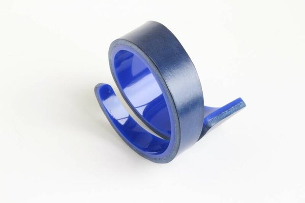 Armband acrylaat en leer A20-16