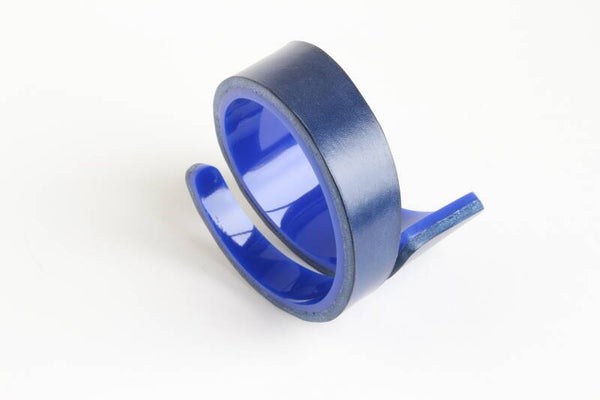 Armband acrylaat en leer A20-16