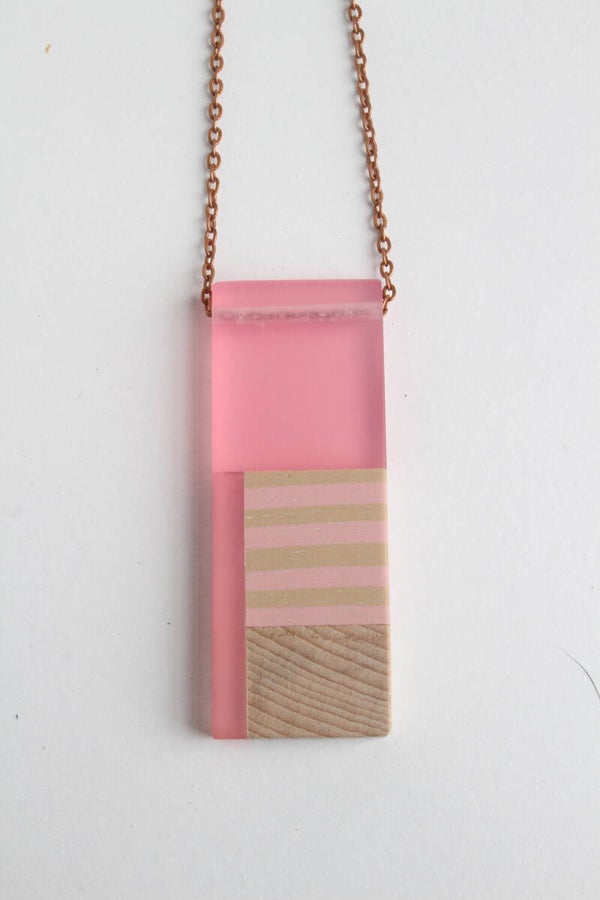 Ketting acrylaat, polymeer en beukenhout K20-37 VERKOCHT