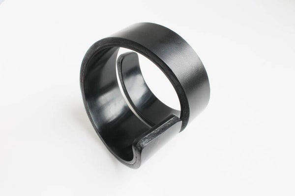 VERKOCHT Armband acrylaat en leer A20-22