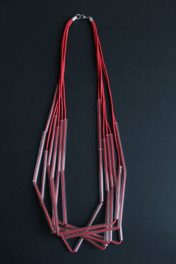 Ketting glas en katoenkoord K20-91