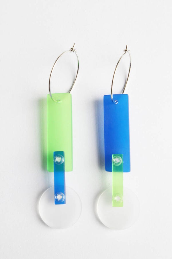 Oorbellen acrylaat O21-2