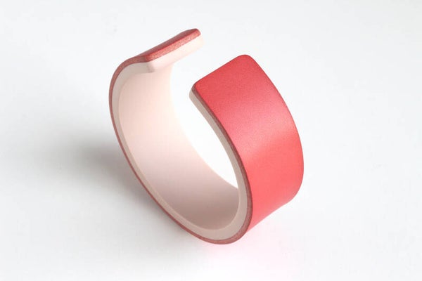 Armband acrylaat en leer A21-11