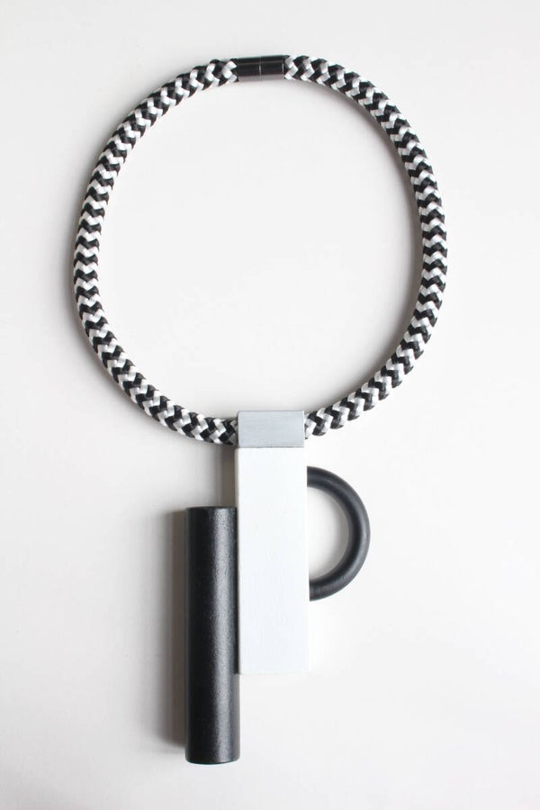 Ketting hout, aluminium, koord K21-43