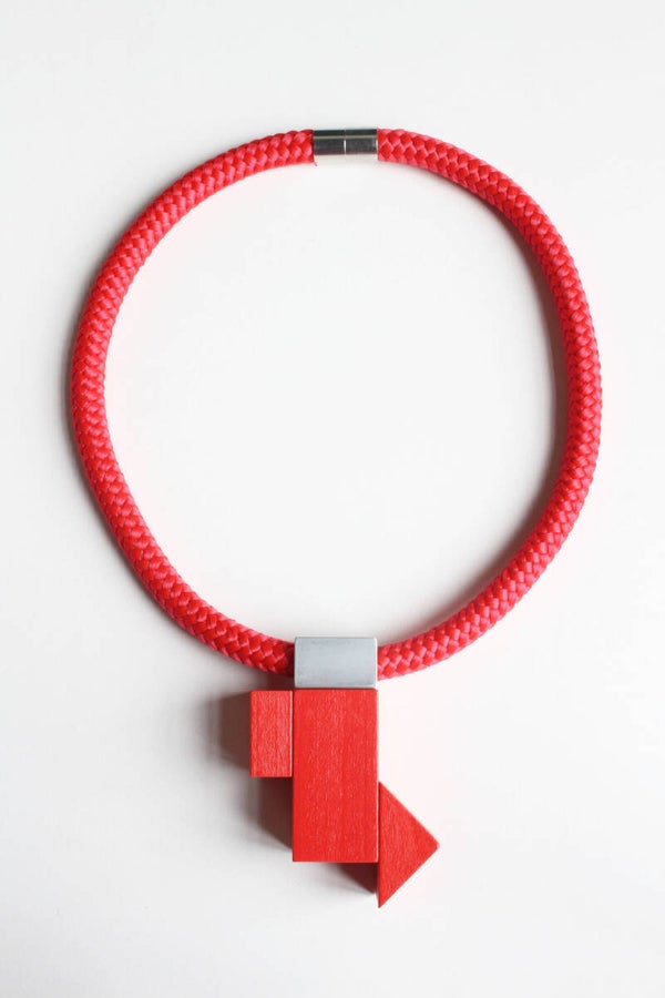 Ketting hout, aluminium, koord K21-41