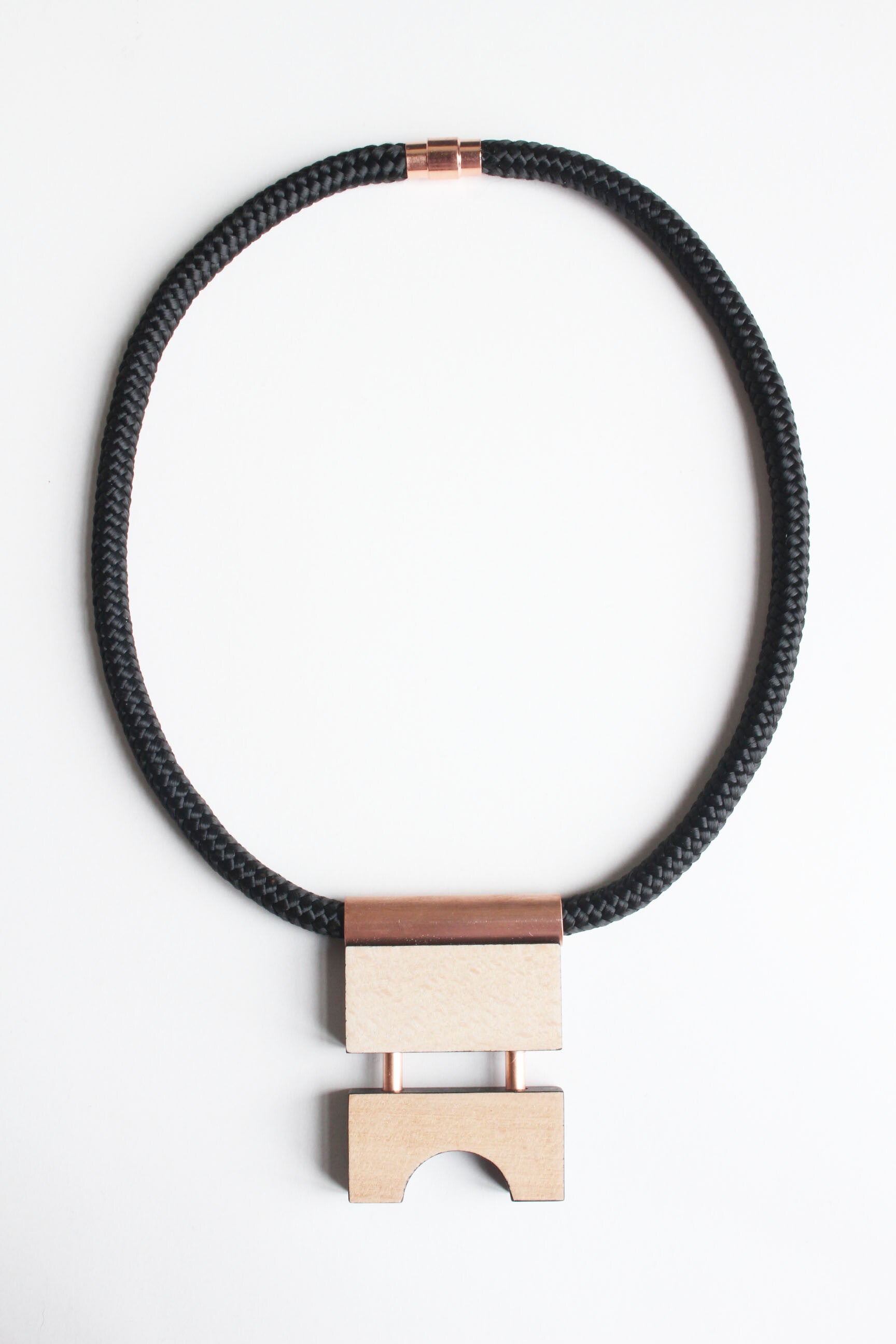 Ketting hout, koper, koord K21-53