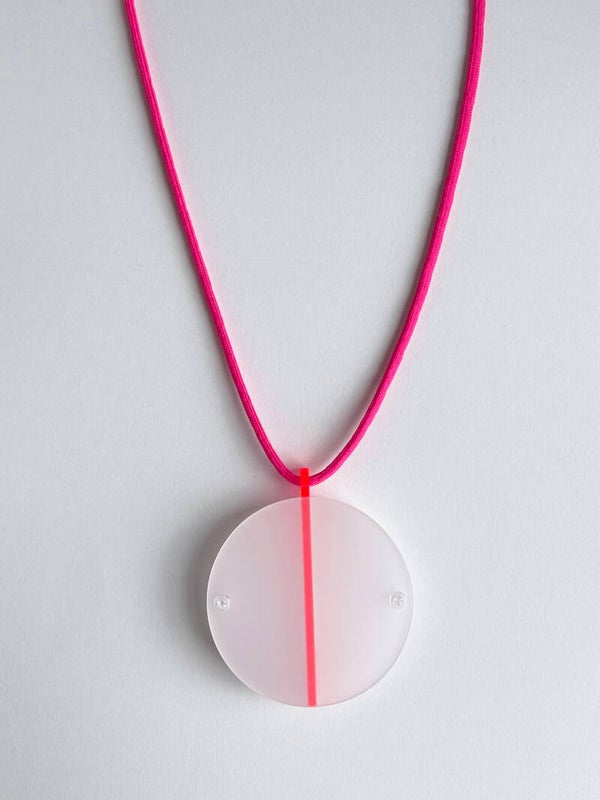 Ketting Neon Lijn rood K25-13