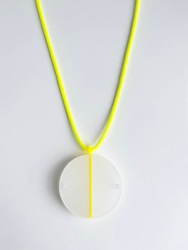 Ketting Neon Lijn geel K25-12