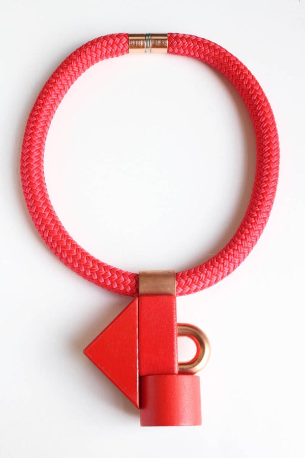 Ketting hout, koper, koord K21-48