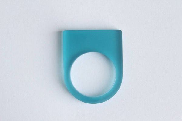 Ring pauwblauw R-R23-5