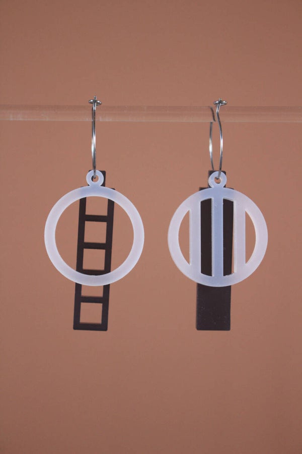 Oorbellen acrylaat O23-6+7+12+14