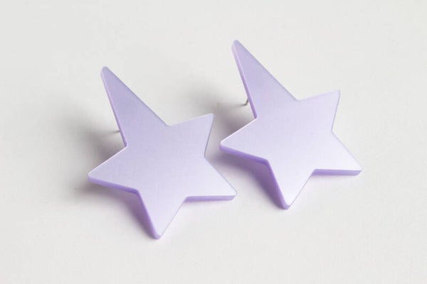 Oorbellen metallic acrylaat O23-42