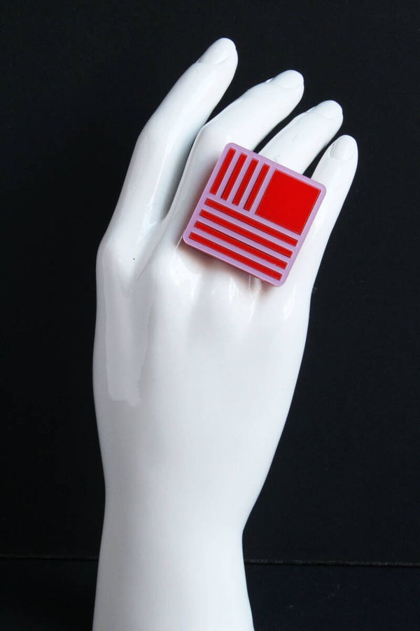 Ring Bauhaus vierkant R24-20