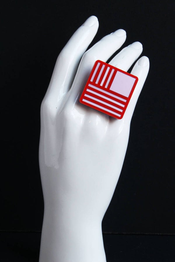 Ring Bauhaus vierkant R24-19