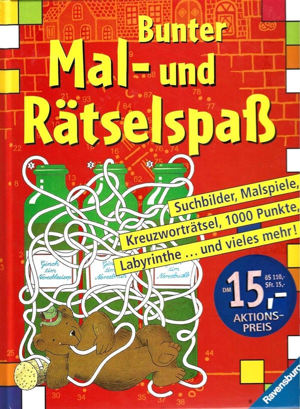 Bunter Mal- und Rätselspaß