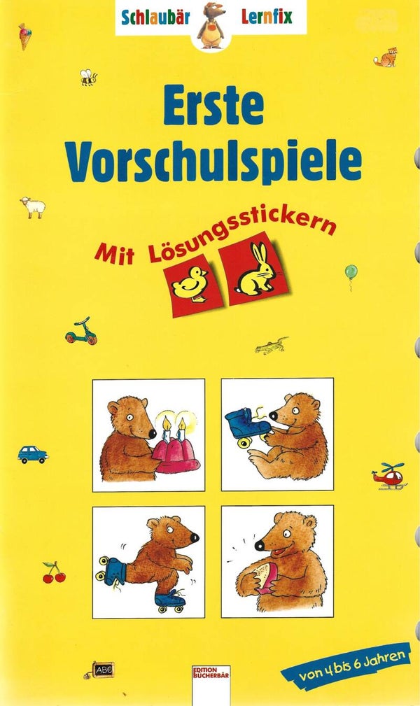 Erste Vorschulspiele - mit Lösungsstickern