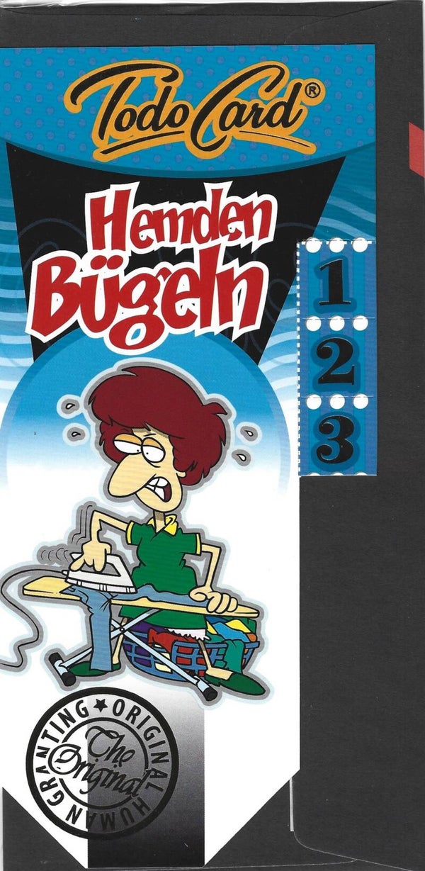 Gutscheinkarte Hemden bügeln
