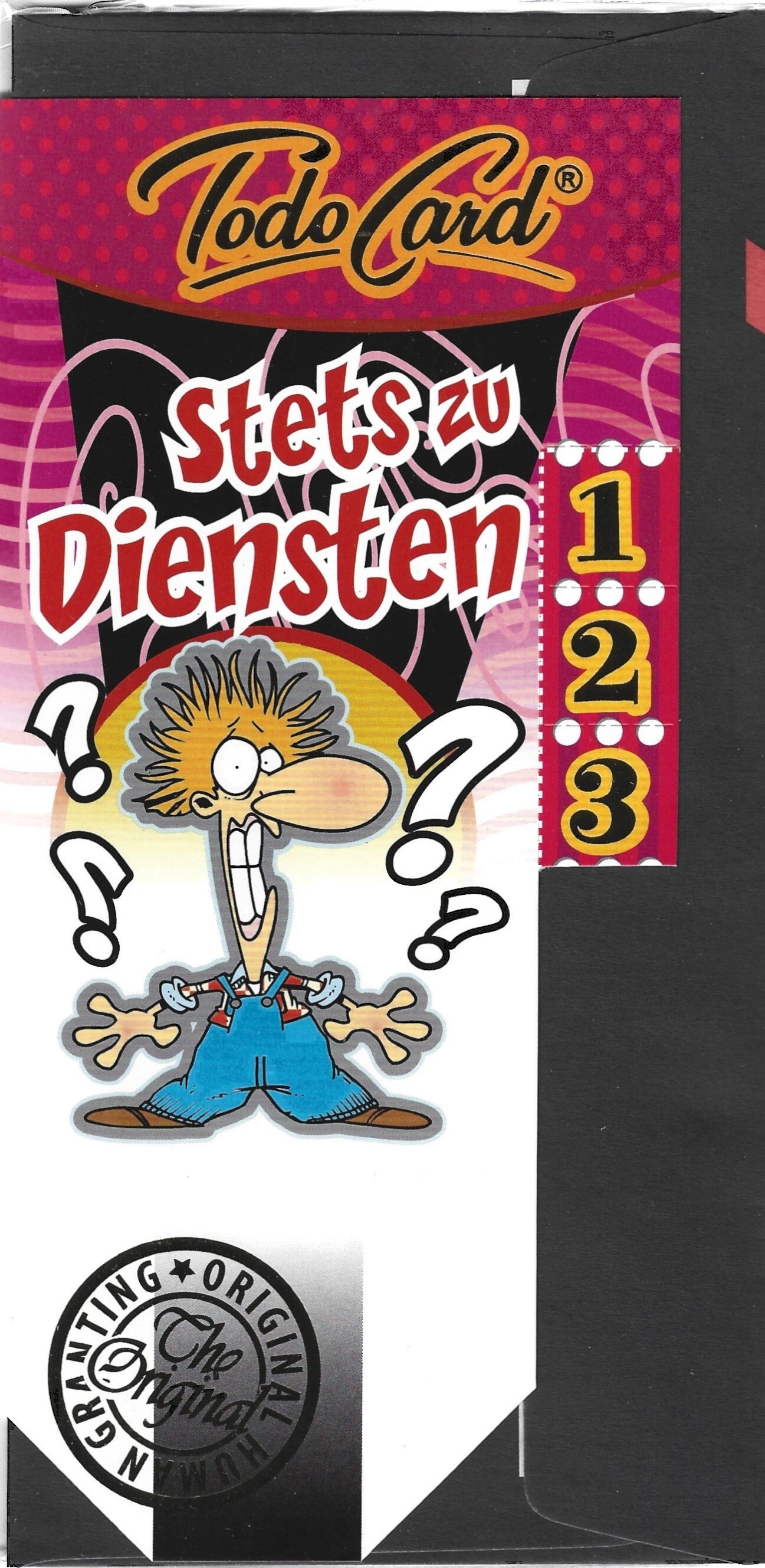 Gutscheinkarte: Stets zu Diensten