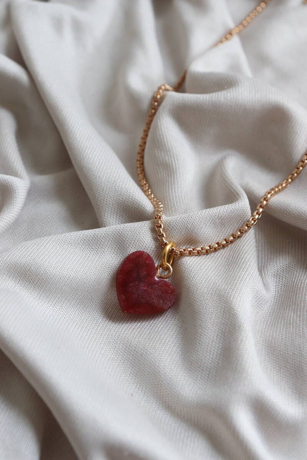 Collier “Cœur Rubis”