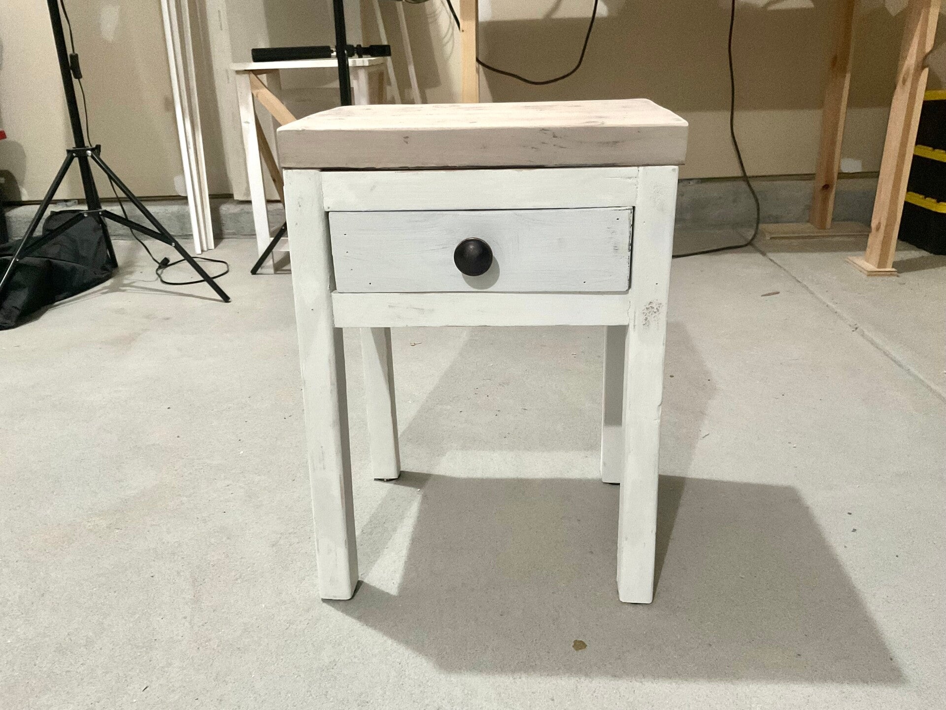 Beautiful Handmade Rustic Farmhouse Style Nightstand