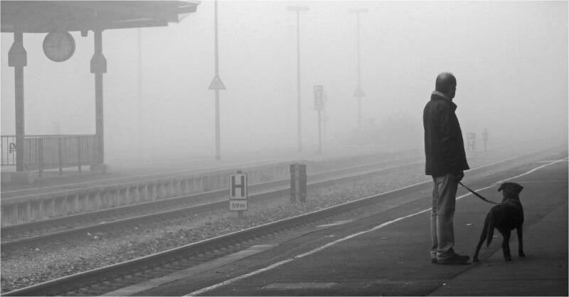 Annahme: Warten auf den Zug Julius Reck, Sigmaringen