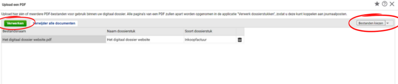 Digitaal dossier King software inkoopfacturen