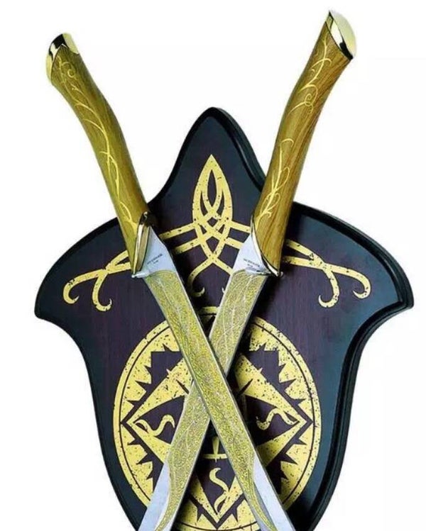 Sword Hanging Twin Swords LOTR Elf Prince Replica - 047-A