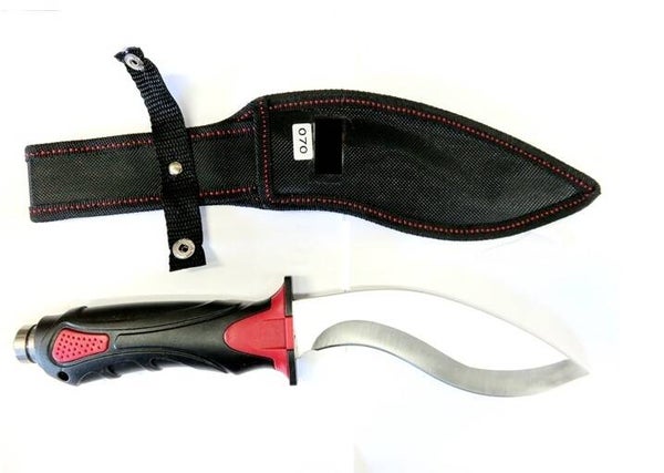 Hunting Knife Red/Black Handle - 070