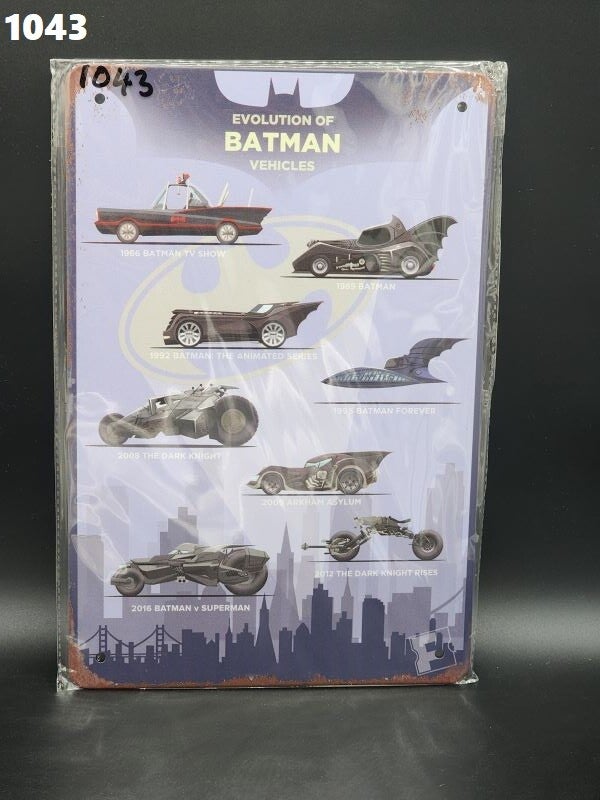 Tin Sign 1043 - Evolution of Batman