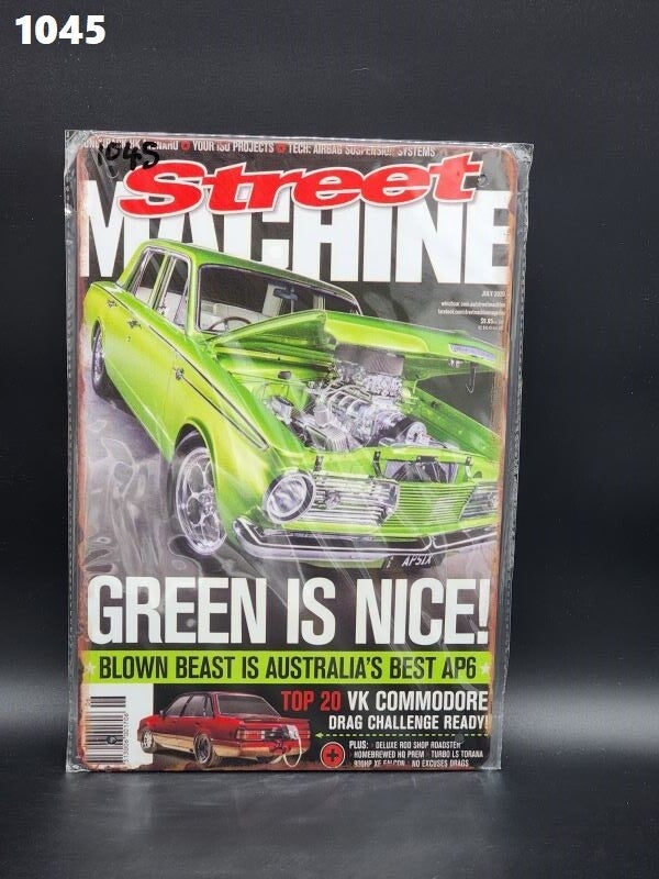 Tin Sign 1045 - Street Machine Green Is Nice