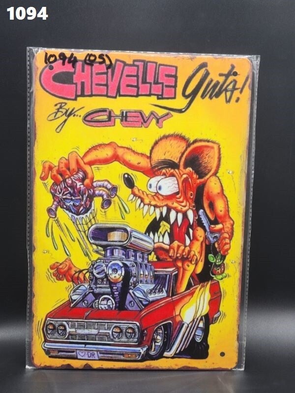 Tin Sign 1094 - Chevelle Guts by Chevy