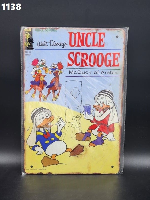 Tin Sign 1138 - Uncle Scrooge McDuck of Arabia