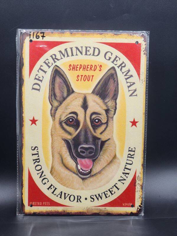 Tin Sign 1167 - Determined German Strong Flavor Sweet Nature