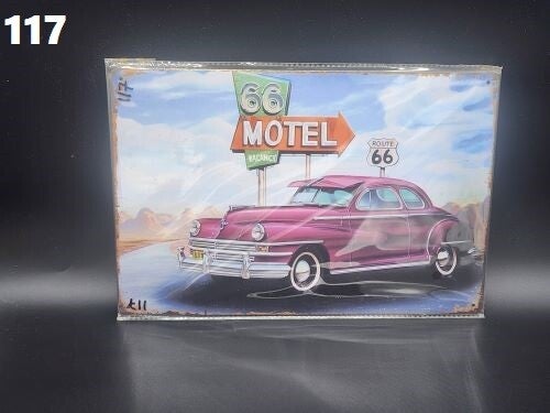 Tin Sign 117 - 66 Motel Vacancy