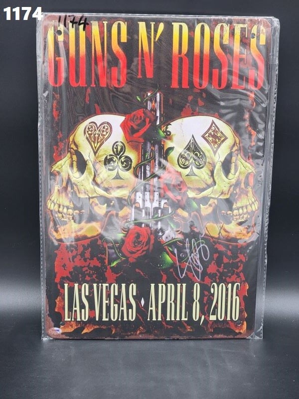 Tin Sign 1174 - Guns & Roses Las Vegas