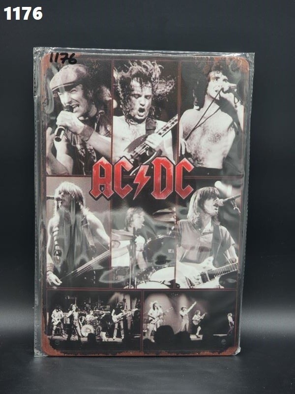 Tin Sign 1176 - AC/DC Faces
