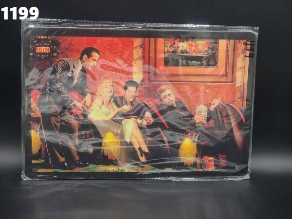 Tin Sign 1199 - Exit 24 Marilyn Monroe, Elvis Presley, Humphrey Bogart & James Dean