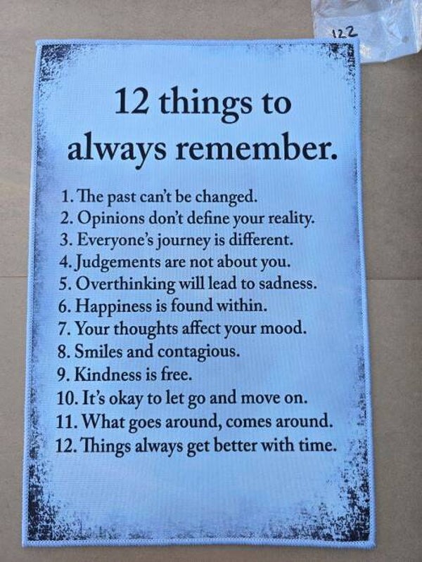 Mat 122 - 12 Things To Always Remember....
