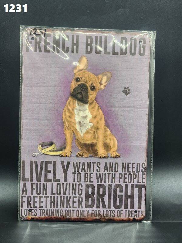 Tin Sign 1231 - French Bulldog