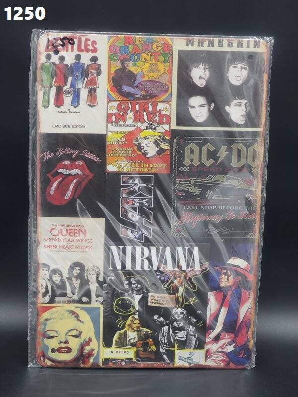 Tin Sign 1250 - Various Bands