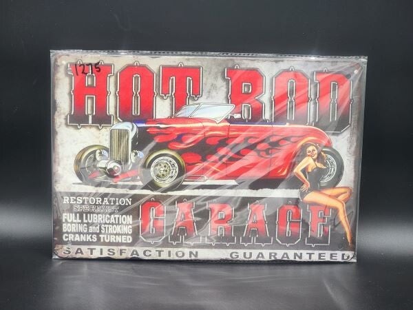 Tin Sign 1275 - Hot Rod Garage