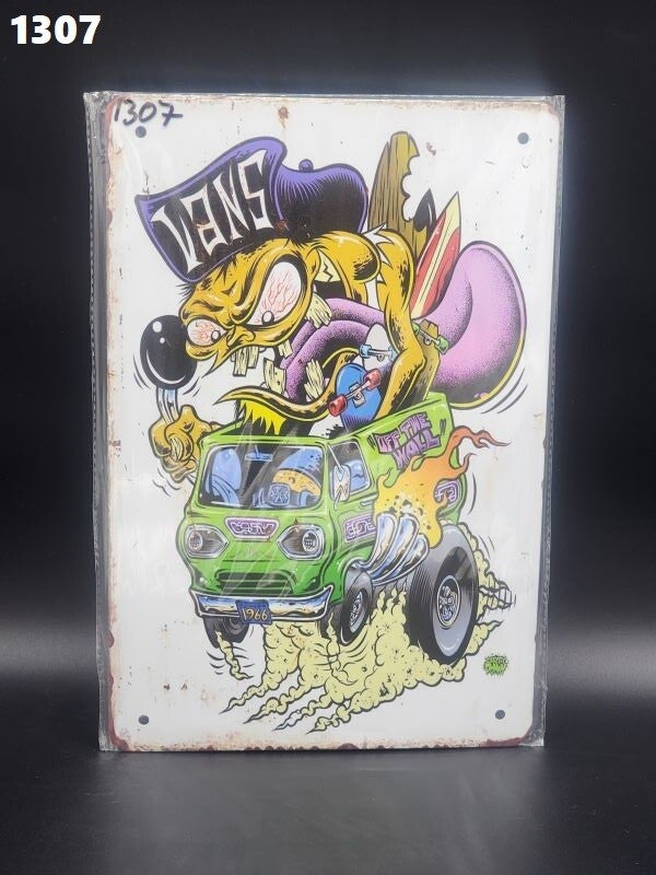 Tin Sign 1307 - Van Off The Wall