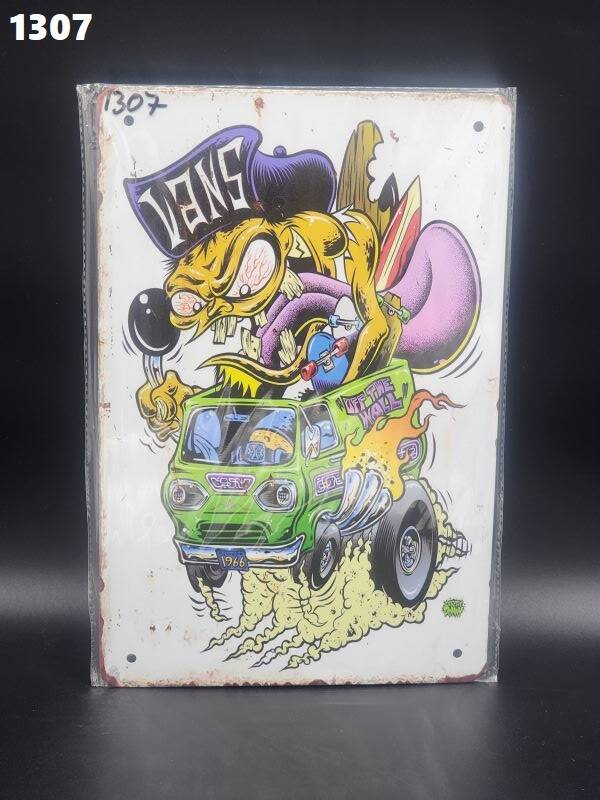Tin Sign 1307 - Van Off The Wall